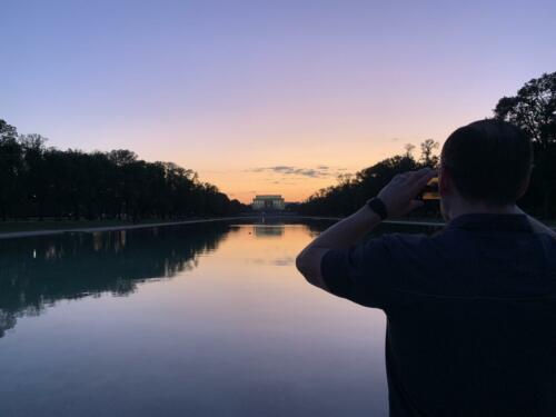 Kristen & John Schils Washington DC Lincoln Memorial