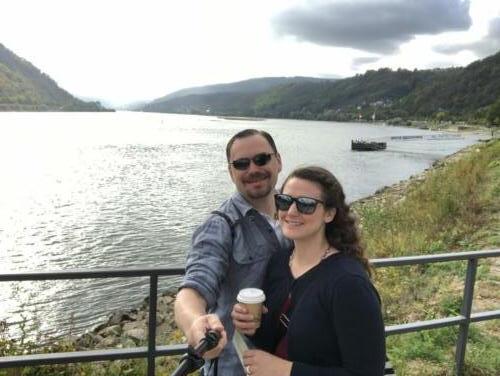 John & Kristen Schils Europe 2019 Bacharach, Germany - Rhine River