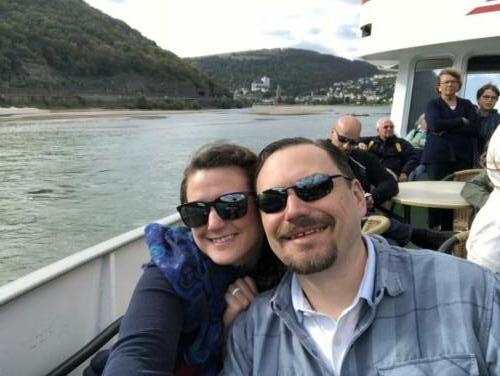 John & Kristen Schils Europe 2019 Bacharach, Germany - Rhine River