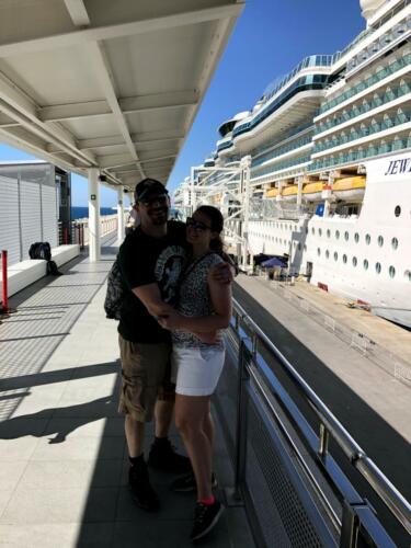 John & Kristen Schils - RCI Cruise - Sicily, Messina, Italy