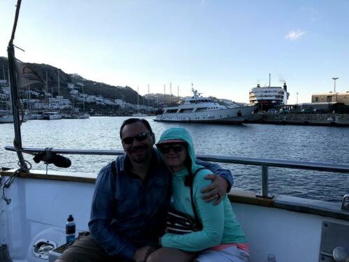 Kristen & John Schils - RCI Cruise - Mykanos & Delos, Greece