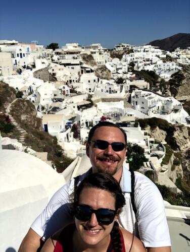 John & Kristen Schils - RCI Cruise - Santorini, Greece