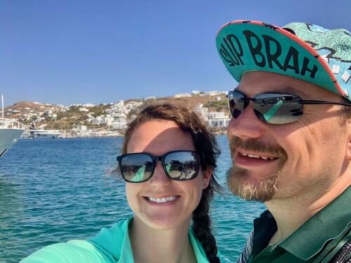 Kristen & John Schils - RCI Cruise - Mykanos & Delos, Greece