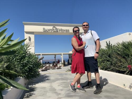 John & Kristen Schils - RCI Cruise - Santorini, Greece