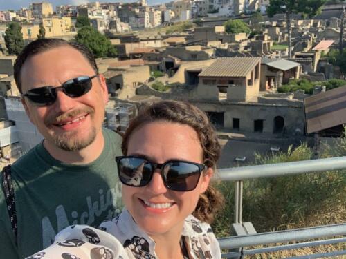 Kristen & John Schils - RCI Cruise - Naples, Herculaneum, Underground, Italy